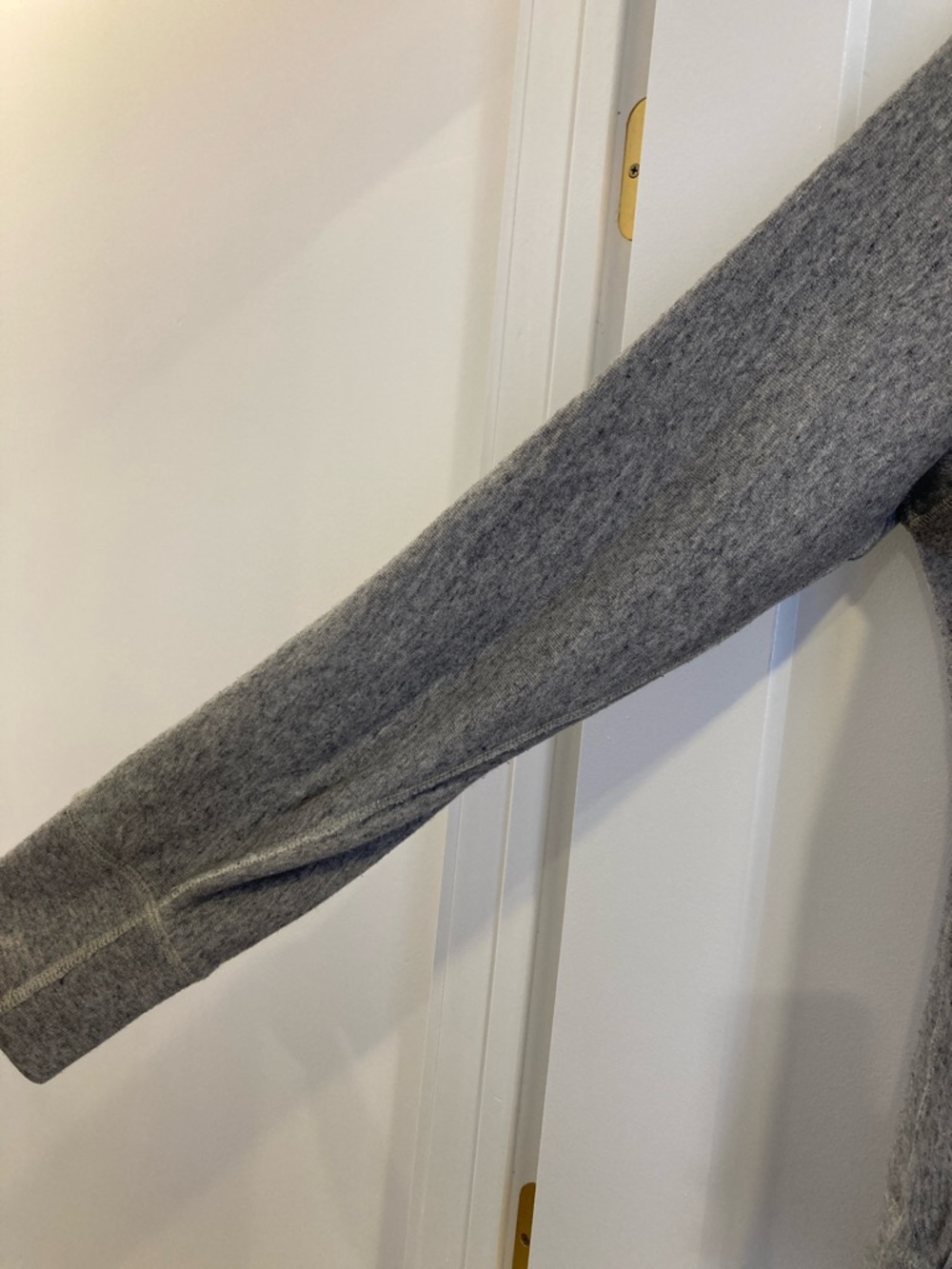 Todd Snyder/Champion Light Gray Hoodie with Cream Drawcords - Picture 3 of 7